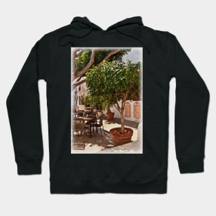 A Shaded Table in Mojácar Hoodie